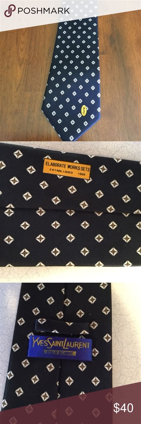 yves saint laurent blue tie|ysl ties for women.